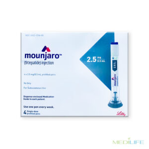 Mounjaro Injection 2.5 mg Booking with Prescription (trizepatide 4 Pens x 2.5 mg / 0.5 mL prefilled pen)